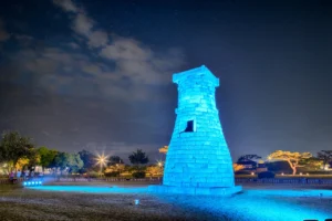 첨성대 야간 조명