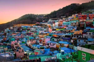Sunset over Gamcheon Culture Village