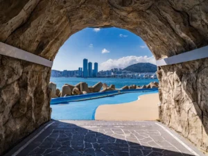 Entrance to the coastal tunnel at Huinnyeoul Village